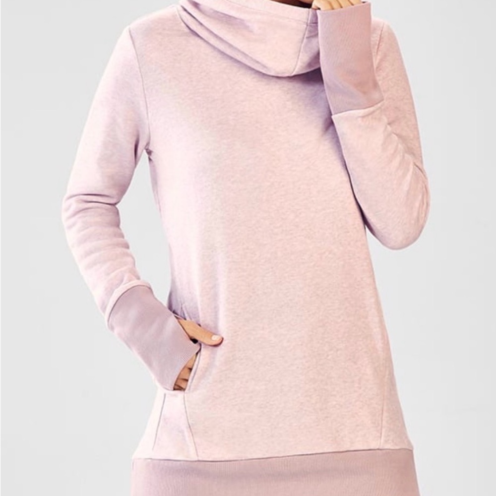 Fabletics | Gray-Pink Zaylee Fleece Hoodie | Sz S